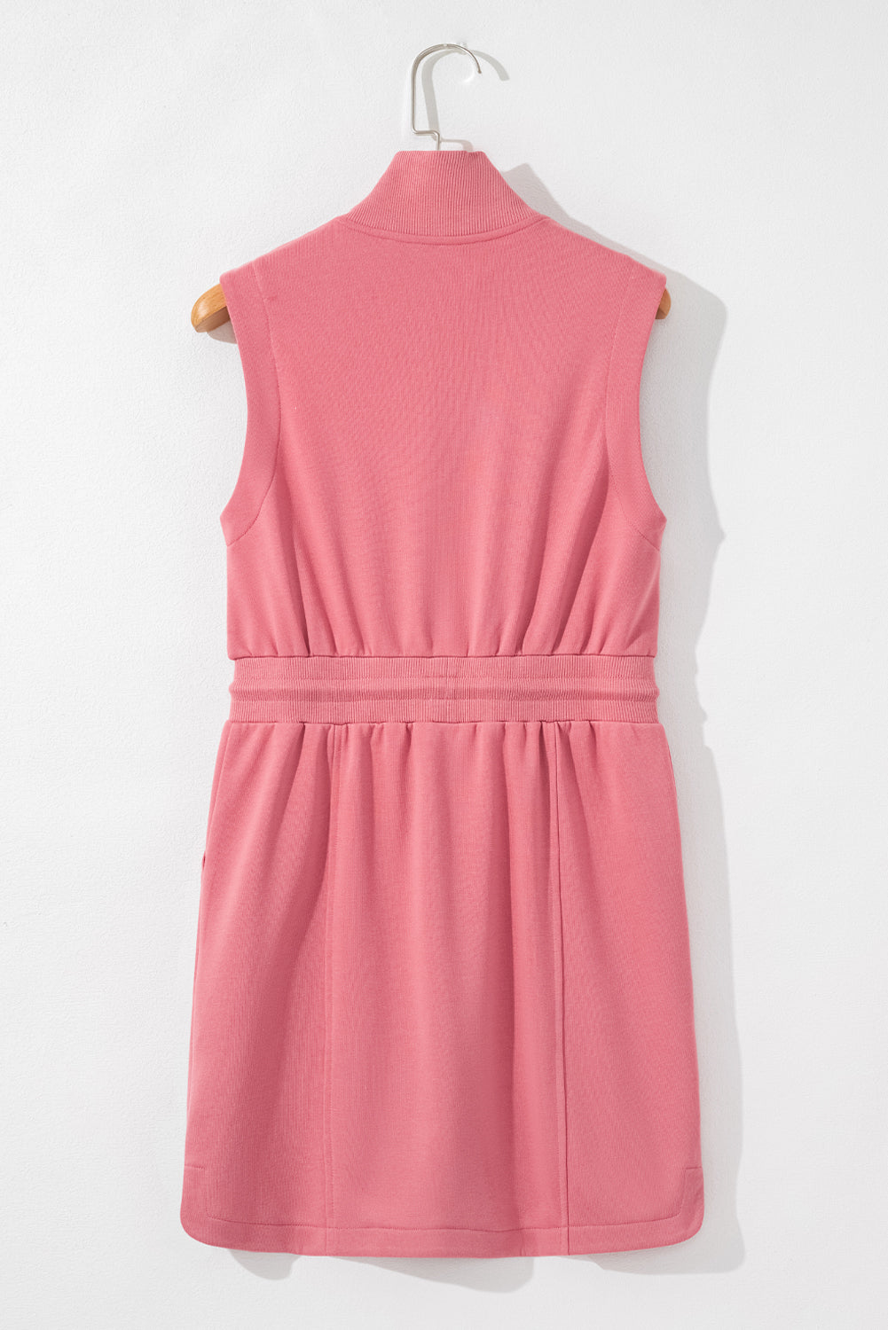 Nayeli Zipped Collar Drawstring Waist Dress by Poppy Lee Lane