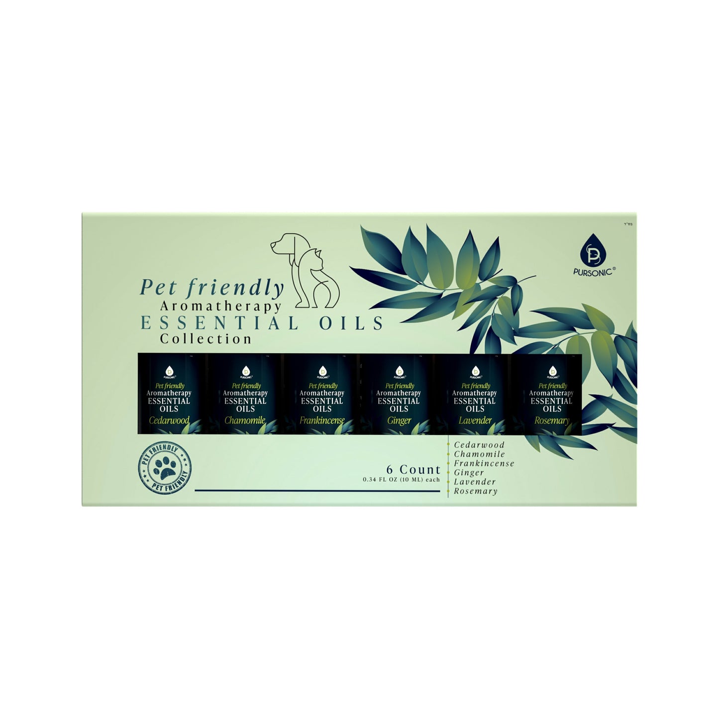 Pet Friendly 6 Pack Aromatherapy Collection by Pursonic