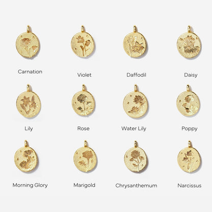 Narcissus Birth Flower Necklace - Dec by Little Sky Stone