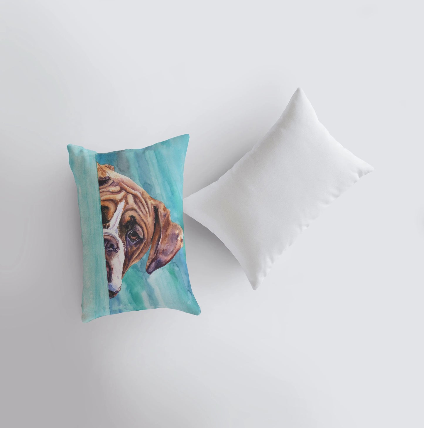 Boxer | Watercolor Boxer | 12x18 | Pillow Cover | Dogs | Home Decor | Custom Dog Pillow | Boxer | Dog Lover Gift | Dog Mom Gift | Pillows by UniikPillows