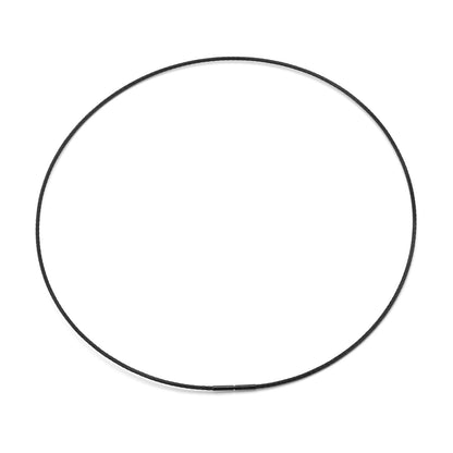 C015B B.Tiff Black Cable Wire Chain Necklace by B.Tiff New York