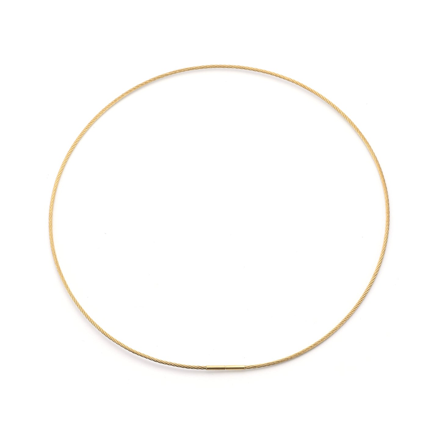 C015G B.Tiff Gold Cable Wire Chain Necklace by B.Tiff New York