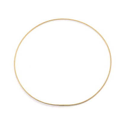 C015G B.Tiff Gold Cable Wire Chain Necklace by B.Tiff New York