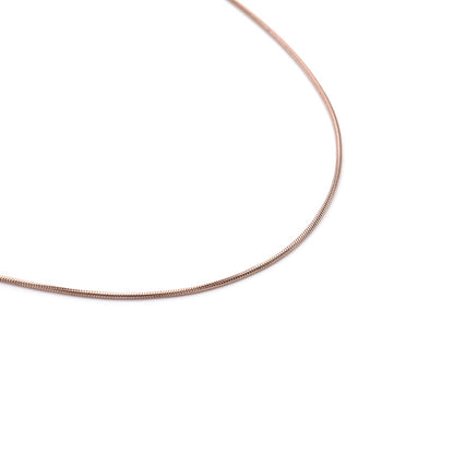 C030RG B.Tiff Thin Rose Gold Plated Coil Chain by B.Tiff New York
