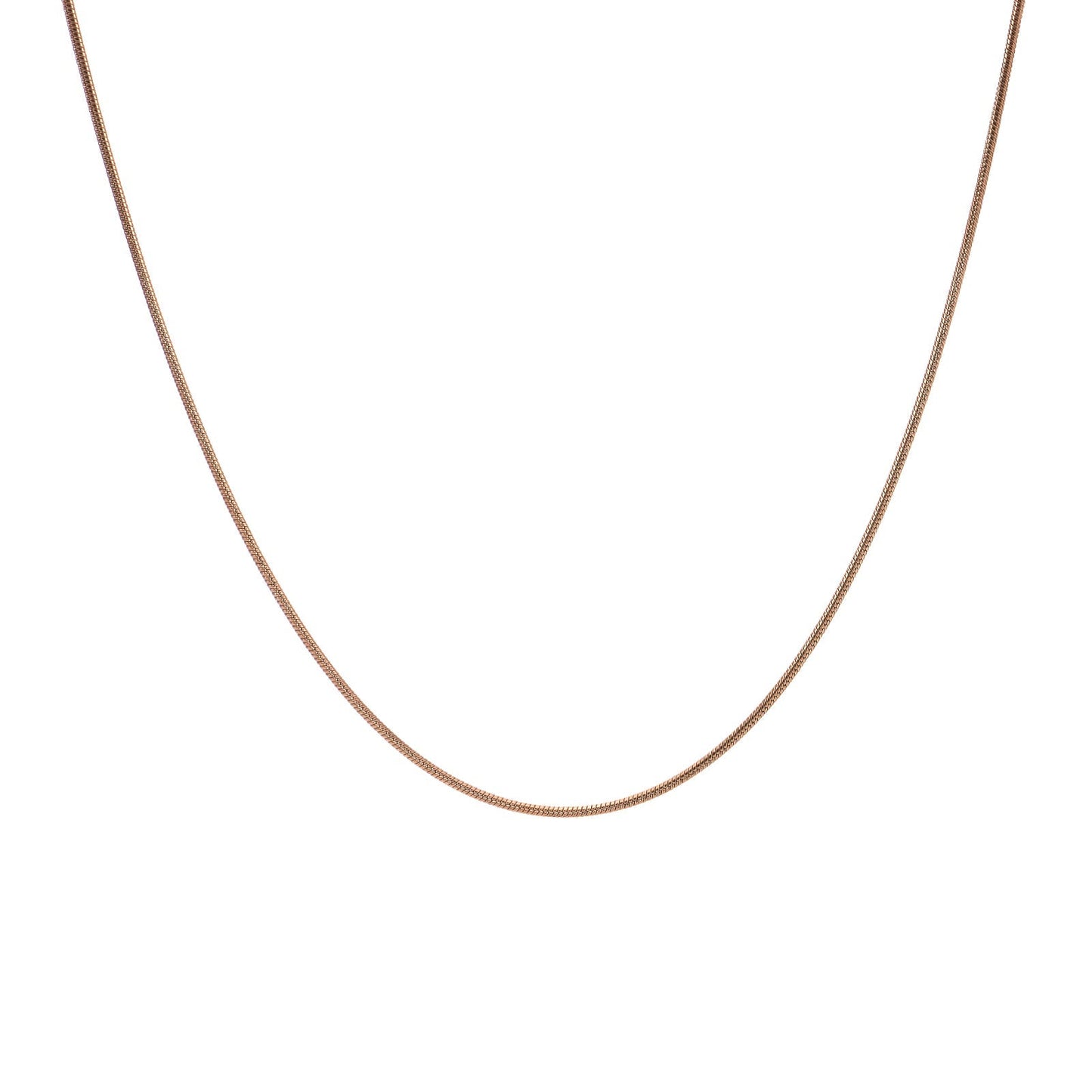 C030RG B.Tiff Thin Rose Gold Plated Coil Chain by B.Tiff New York