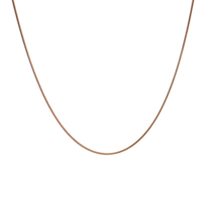C030RG B.Tiff Thin Rose Gold Plated Coil Chain by B.Tiff New York