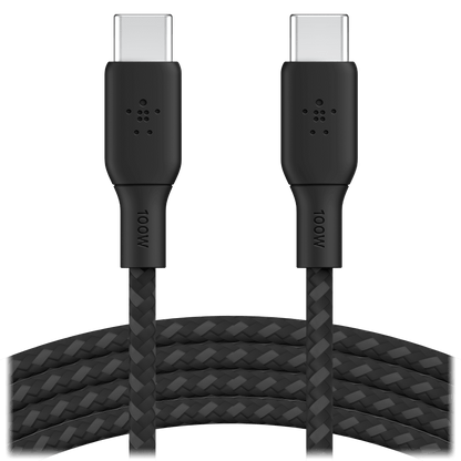 Belkin Braided 100W USB C 2.0 to USB C 2.0 Cable 2m by Belkin