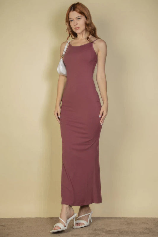 Ribbed Mermaid Hem Camisole Maxi Dress by Balec Group