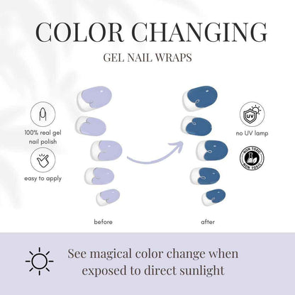 COLOR CHANGE Malibu Coastline Cobalt Gel Nail Wrap