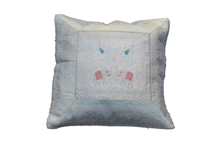 Brocade Silk decorative throw pillow case by OMSutra