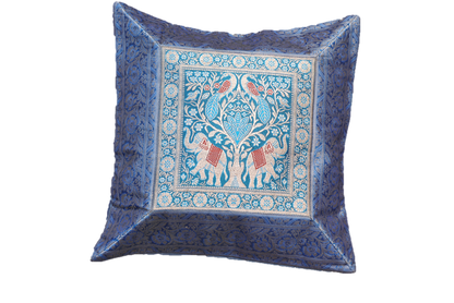 Brocade Silk decorative throw pillow case by OMSutra