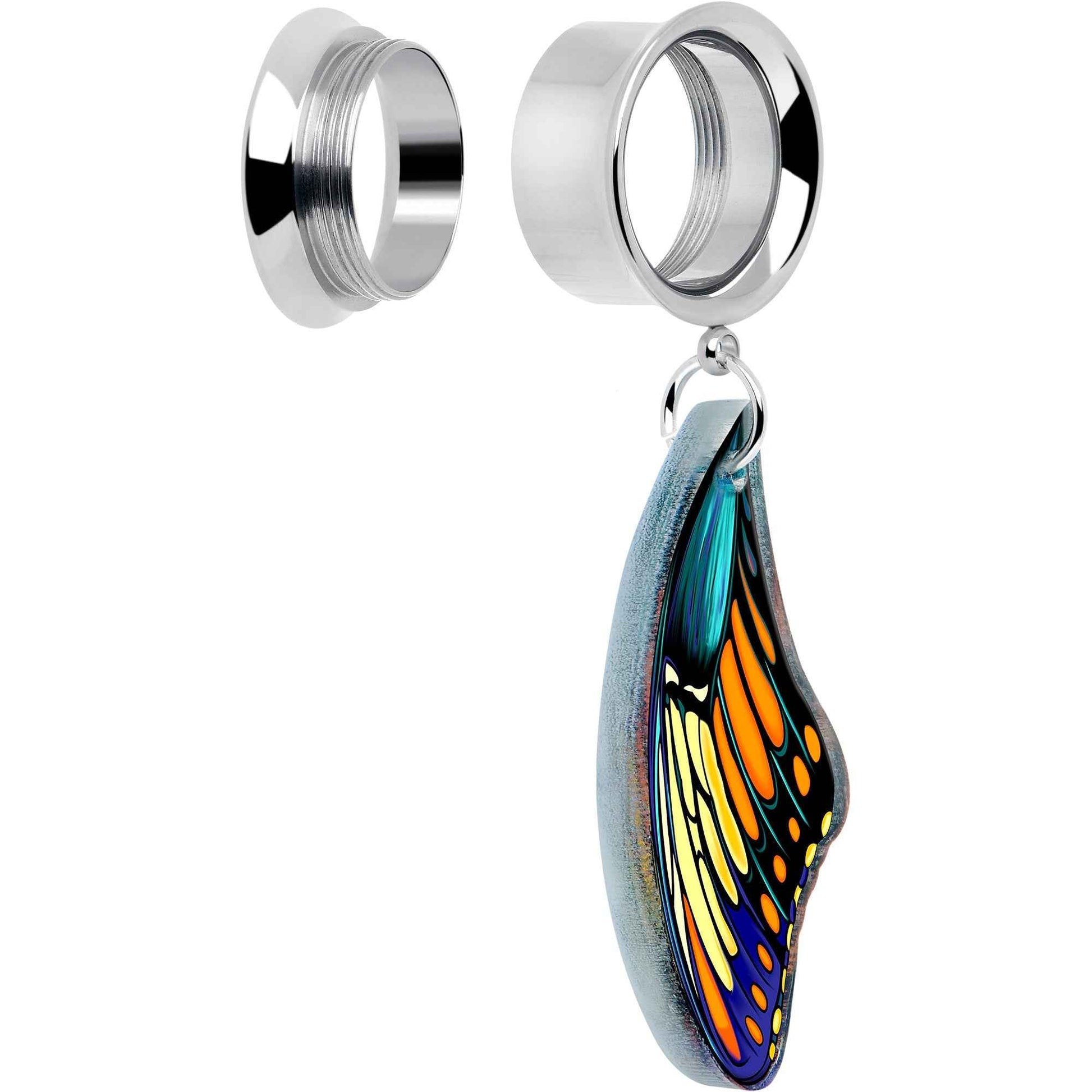 Wing of Butterfly Tunnels Dangle Plug Set by Onyx O