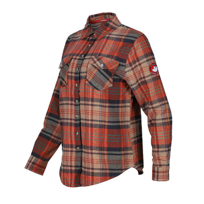 Canada Weather Gear Women's Vintage Plaid Double Pocket Shirt by PROOZY