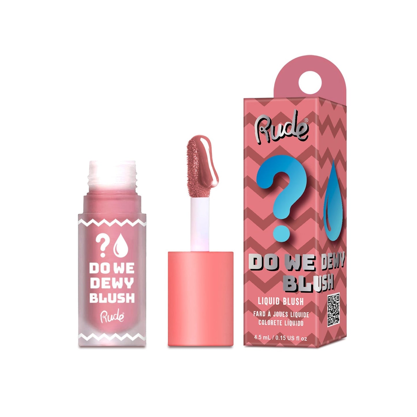 RUDE Do We Dewy Liquid Blush - Sandy Pink