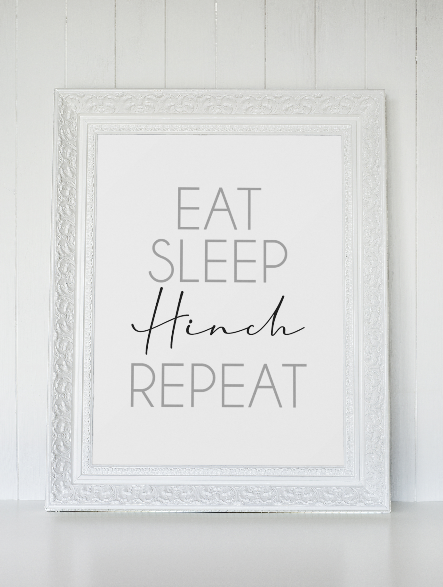 Eat Sleep Hinch Repeat Cleaning Home Wall Decor Print by WinsterCreations™ Official Store