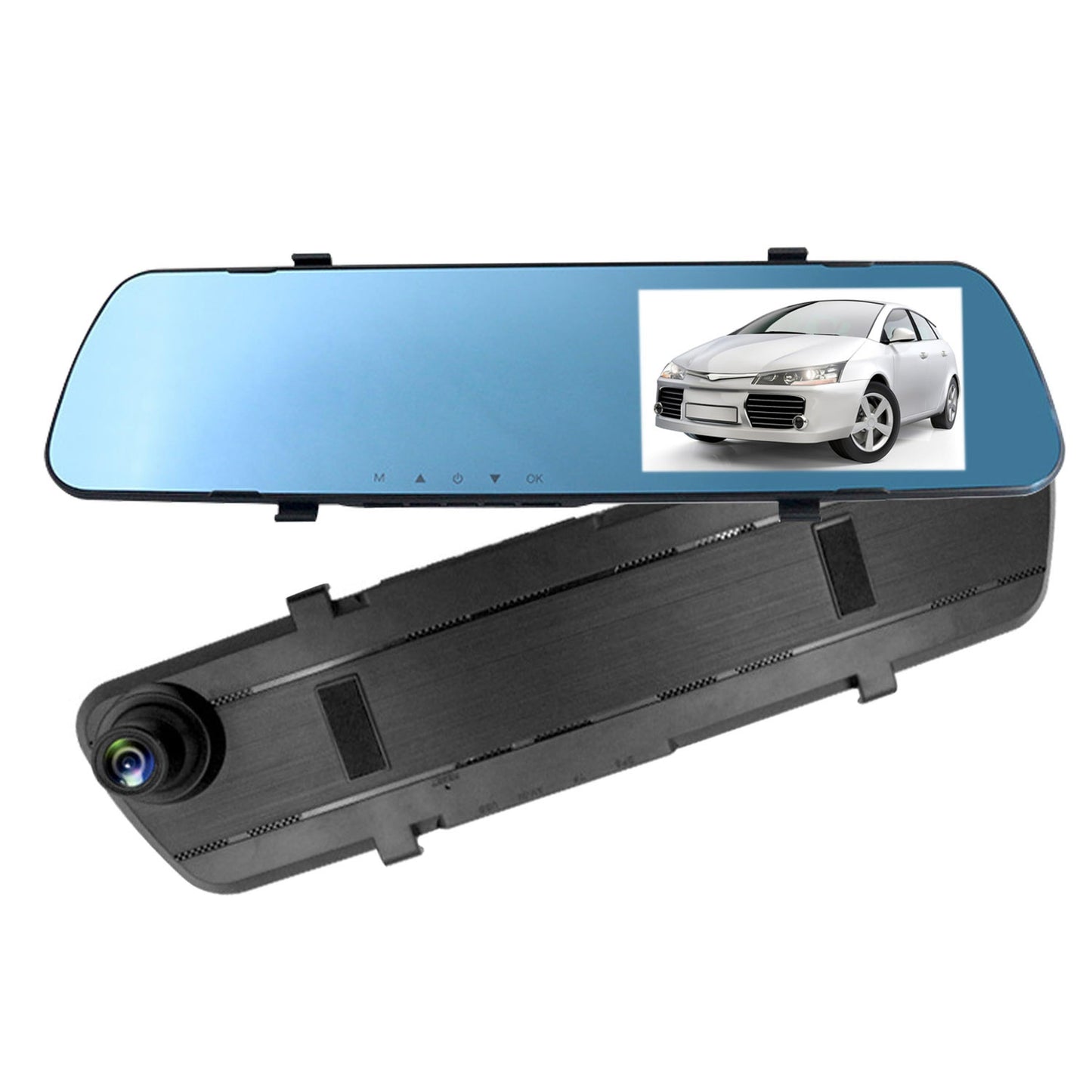 1080P Car DVR 4.3in Camera Dash Cam Camcorder Camera Recorder with 140� Angle Loop Recording Motion Detection Picture-in-Picture Display G-sensor