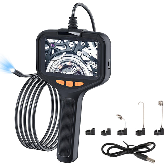 4.3in Inspection Camera with Light, Articulating Endoscope, 16.4FT Wire, 2 Modes, IP67 Waterproof