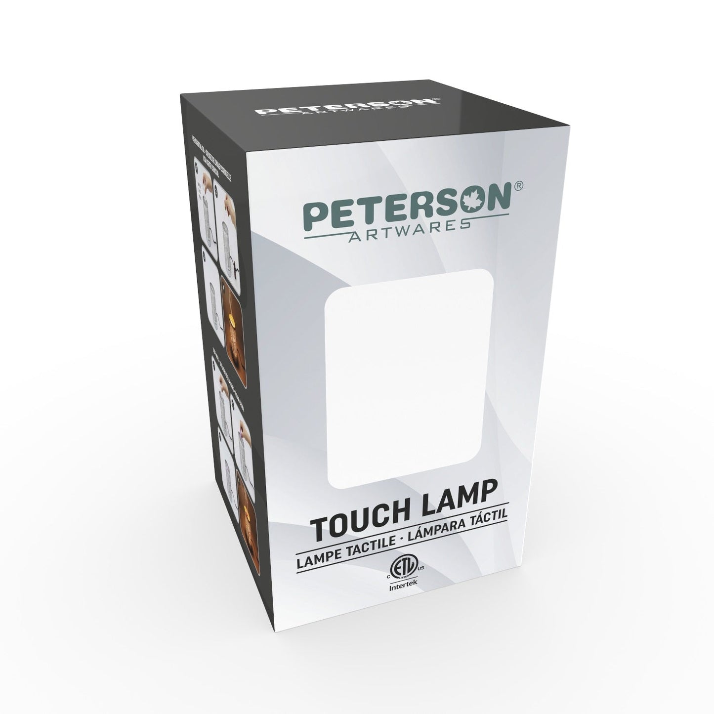 7" touch lamp-Fragrance Wax Melts Warmer -Electric Candle Essential Oil Burner-Metal Table Decor - Silver Wildlife by Peterson Housewares & Artwares