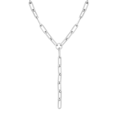 Gisele Xl Paper Clip Chain Lariat by eklexic jewelry