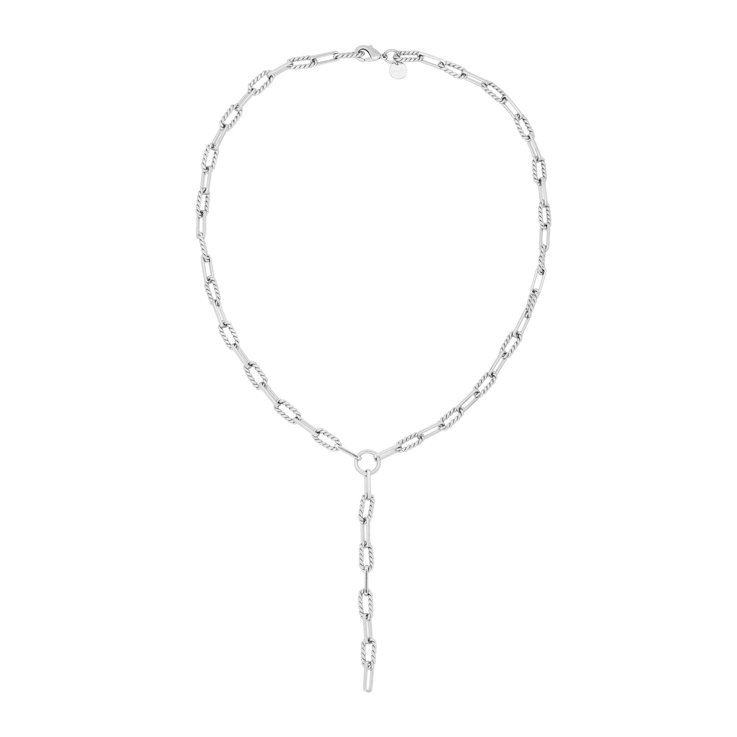 Gisele Xl Paper Clip Chain Lariat by eklexic jewelry