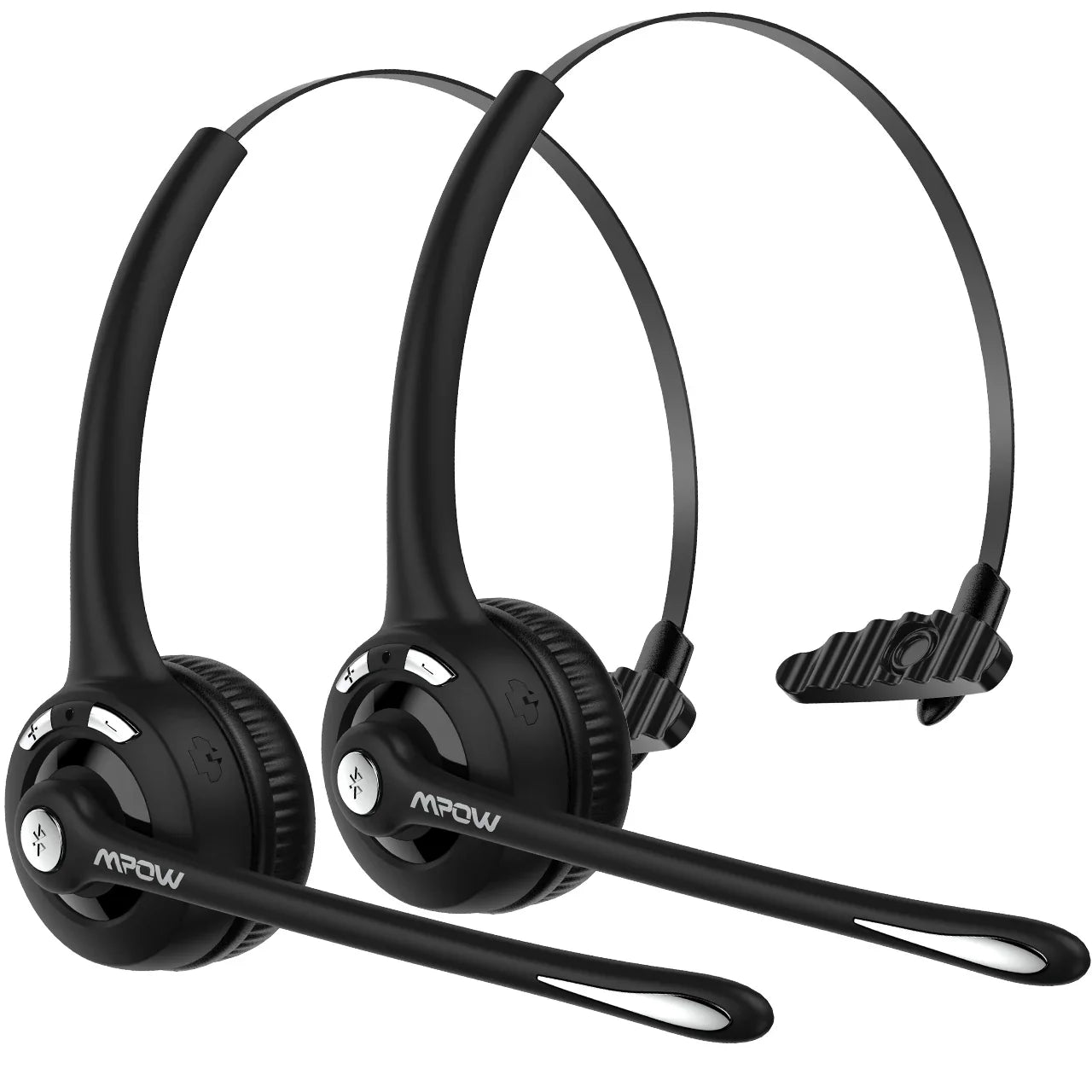 1/2 pack Mpow Pro Office Wireless Bluetooth V5.0 headphone With Microphone 13H Talking Time For Driver Call Center Skype Office