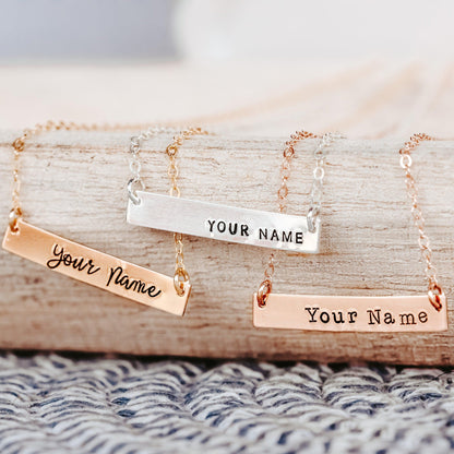 I DISSENT Bar Necklace by Salt and Sparkle