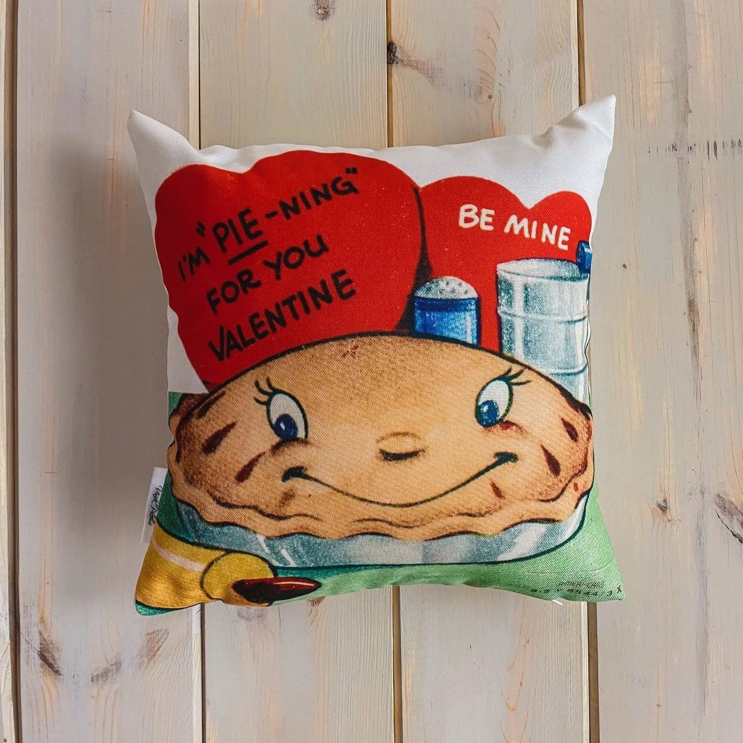 I'm Pie-ning for you Valentine Vintage Valentines | Pillow Cover | Throw Pillow | Personalized Gift | Valentines Day Gifts for Her by UniikPillows