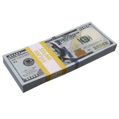 $100,000 BLANK FILLER New Series Stacks by Prop Money Inc