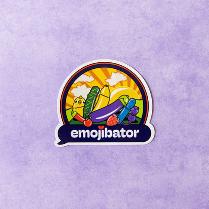 Emojibator Sunset Vibes Sticker by Emojibator