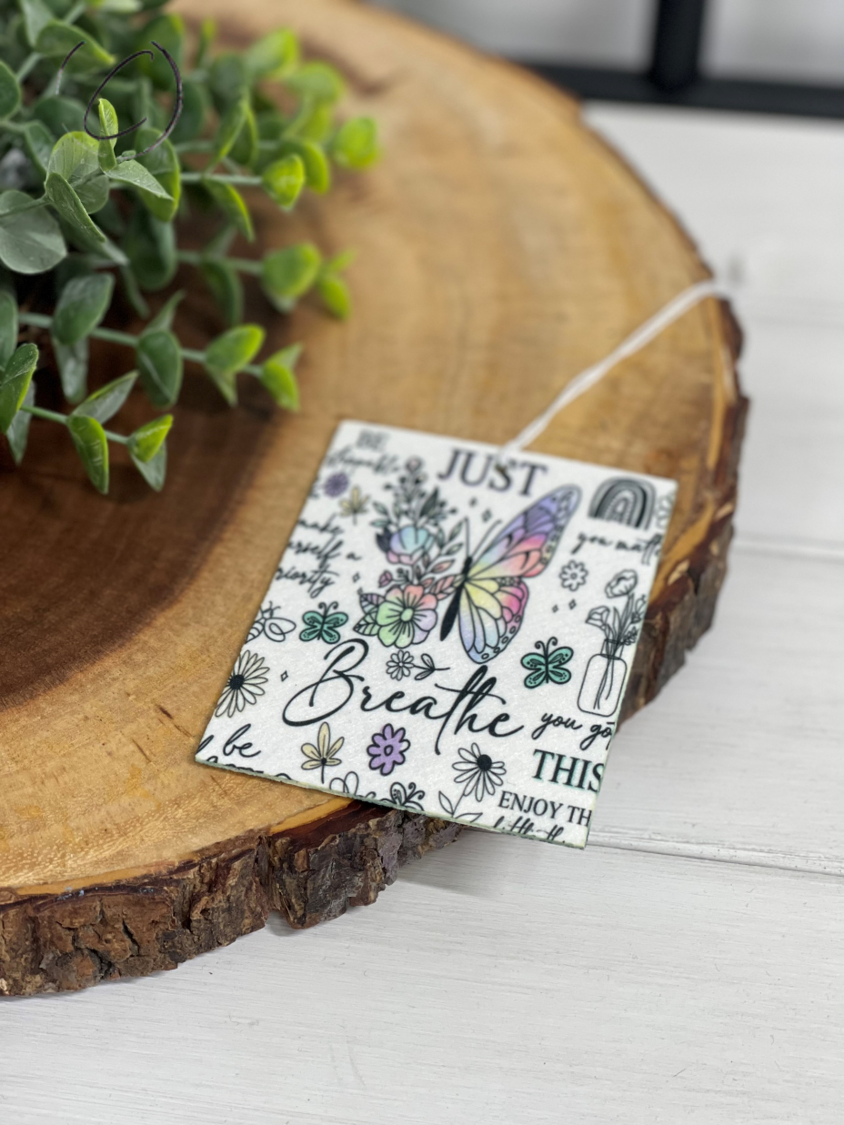Just Breathe Butterfly Car Freshener by CMD Wholesale