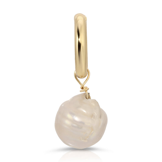 Large Baroque Pearl Pendant by eklexic jewelry