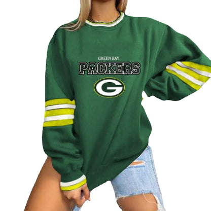 Loose-Fit NFL Graphic Long Sleeve Sweatshirt for Women