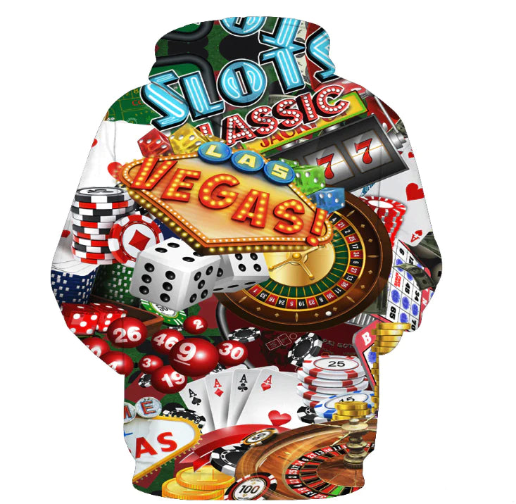 Digital Print Hoodie for Couples - Casual Loose Fit