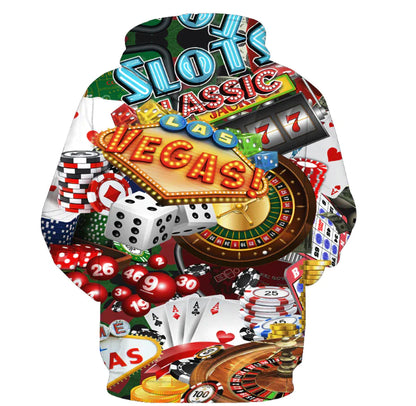 Digital Print Hoodie for Couples - Casual Loose Fit