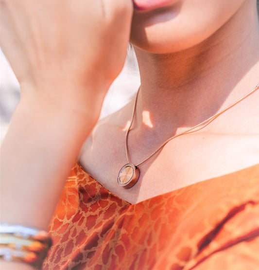 PT207B B.Tiff Black Pavé 30-Stone Halo Pendant by B.Tiff New York