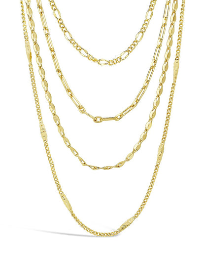 Four Layer Chain Necklace by Sterling Forever
