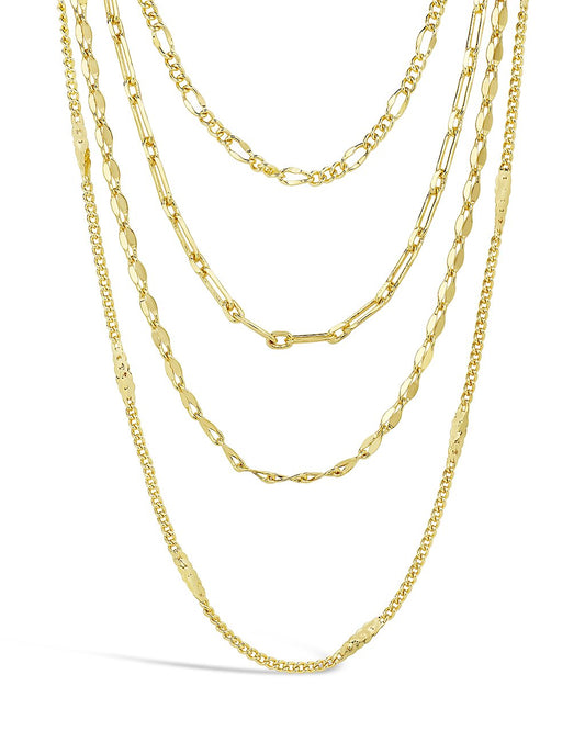 Four Layer Chain Necklace by Sterling Forever