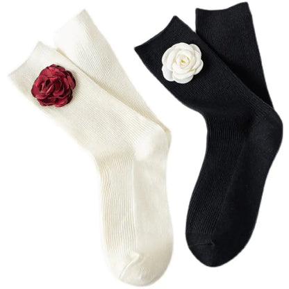 Cotton Flower Girl in Tube Stockings