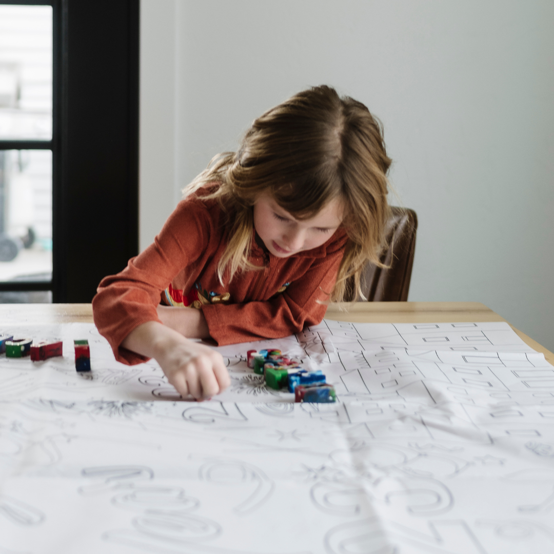 New Year 2024 Coloring Tablecloth by Creative Crayons Workshop