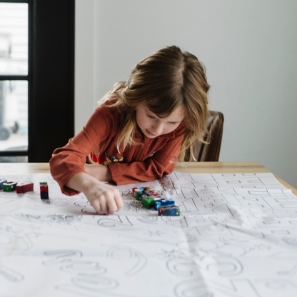 New Year 2024 Coloring Tablecloth by Creative Crayons Workshop