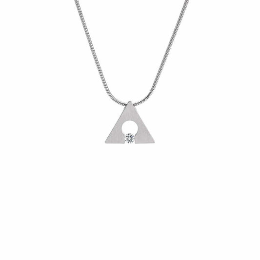 PT093W B.Tiff Triangle Pendant by B.Tiff New York