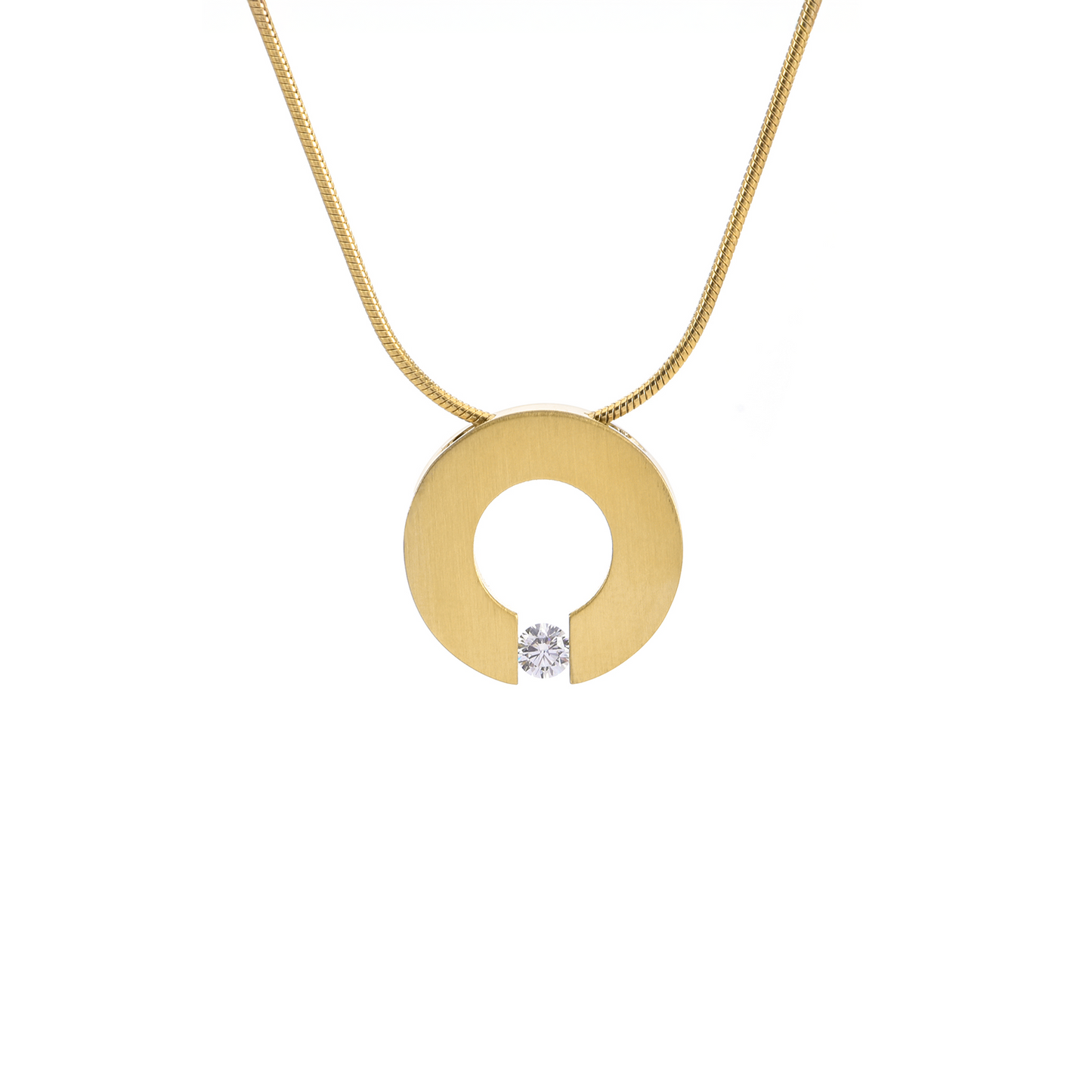 PT100G B.Tiff Gold Malfinia Pendant by B.Tiff New York