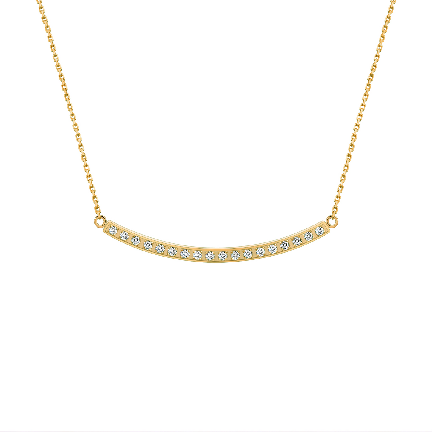PT324RG B.Tiff Rose Gold Mini "Smile" Adjustable Pendant Necklace by B.Tiff New York