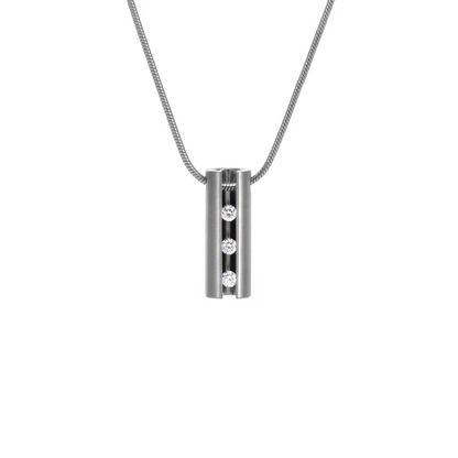 PT333W B.Tiff Hollowed Short Stick Pendant by B.Tiff New York