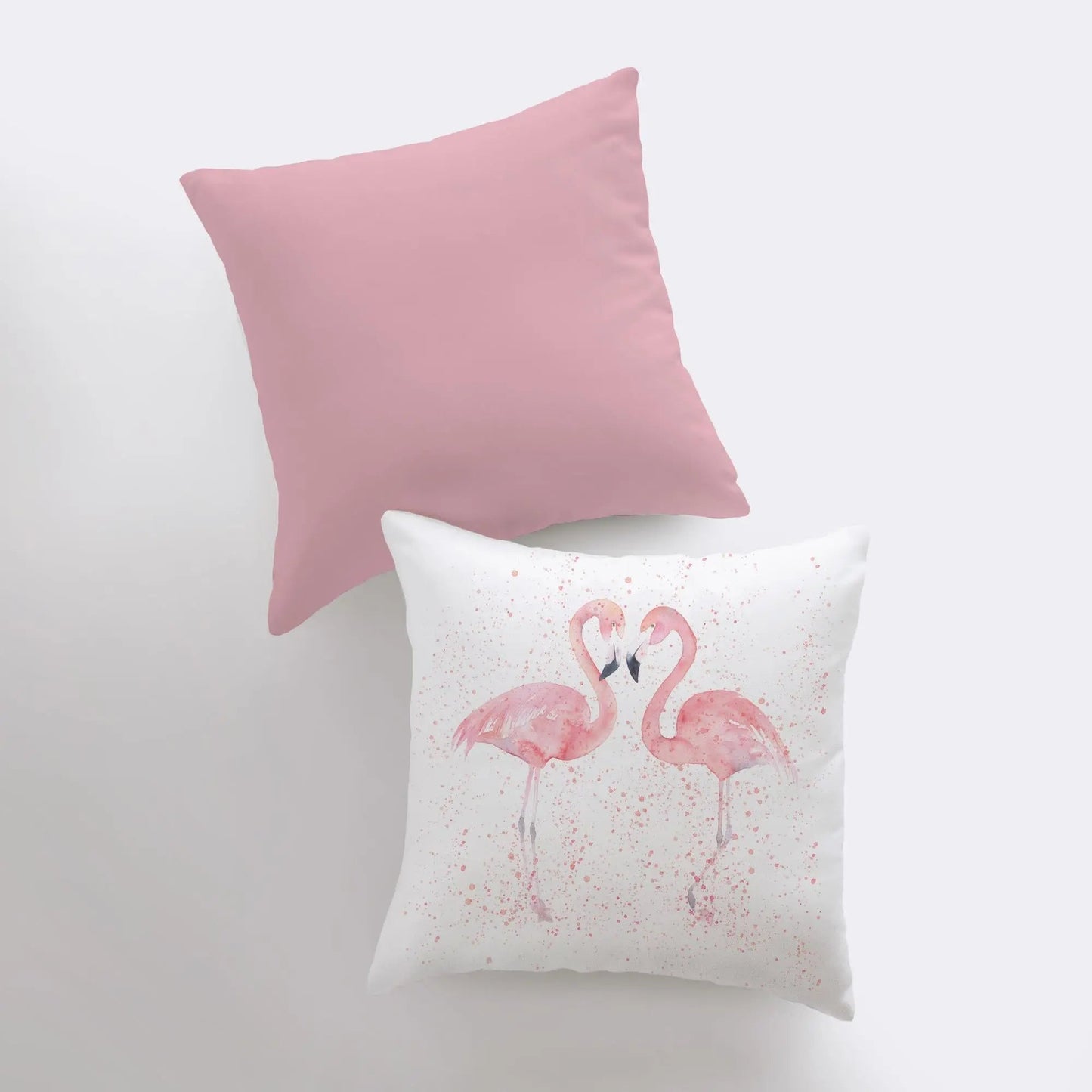 Pink Flamingos | Pillow Cover | Throw Pillow |  Home Decor | Pillow | Bird | Gift for her | Bedroom Decor | Beach Decor | Gift for her by UniikPillows