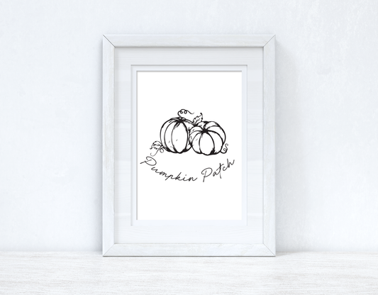 Pumpkin Patch Autumn Seasonal Wall Home Decor Print by WinsterCreations™ Official Store