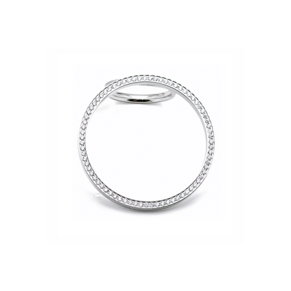 RG099W B.Tiff Pavé Hoop Ring  [Thin Band] by B.Tiff New York