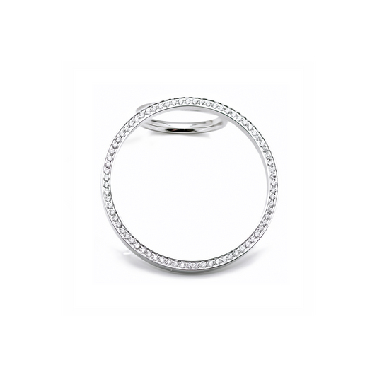 RG099W B.Tiff Pavé Hoop Ring  [Thin Band] by B.Tiff New York