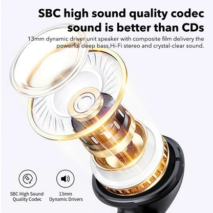 Mpow S47 True Wireless Bluetooth V5.3 Earphones with 35H Playback TWS Waterproof Earbuds for iPhone Huawei Xiaomi All Smartphone