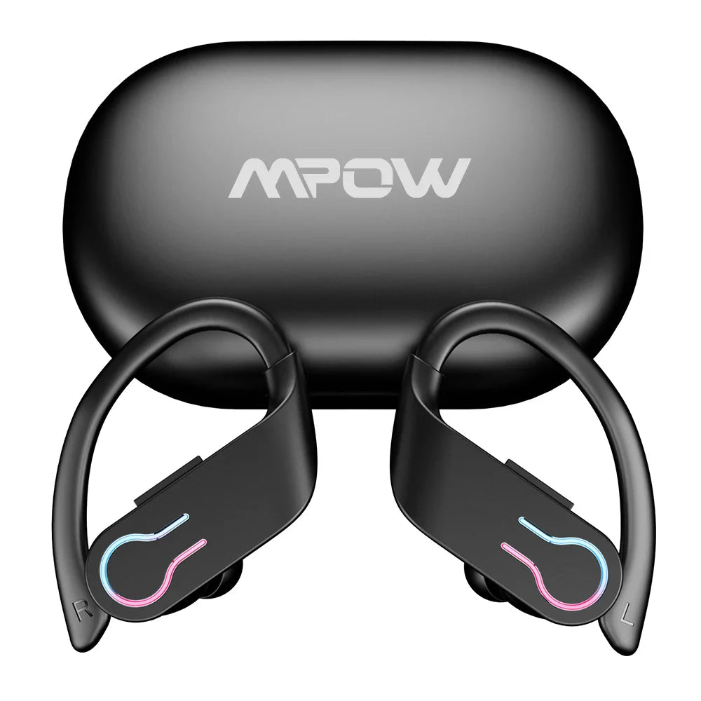 Mpow Q63 Bluetooth 5.3 Earphones Sports Headset Wireless In-Ear 200H Standby Time IPX7 Waterproof HiFi Stereo Gaming Earbuds